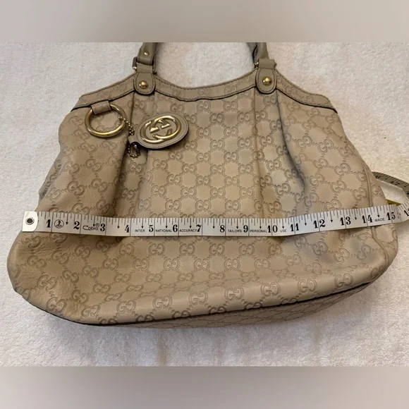Gucci Beige Guccissima Leather Medium Sukey Tote bag. - Picture 9 of 11